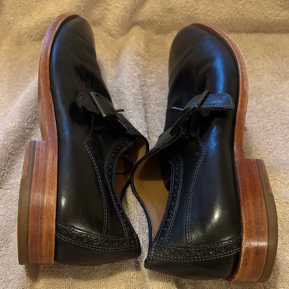 Johnston & Murphy Richland Men's Black Leather Shoes - size M11.5 - Picture 9 of 13